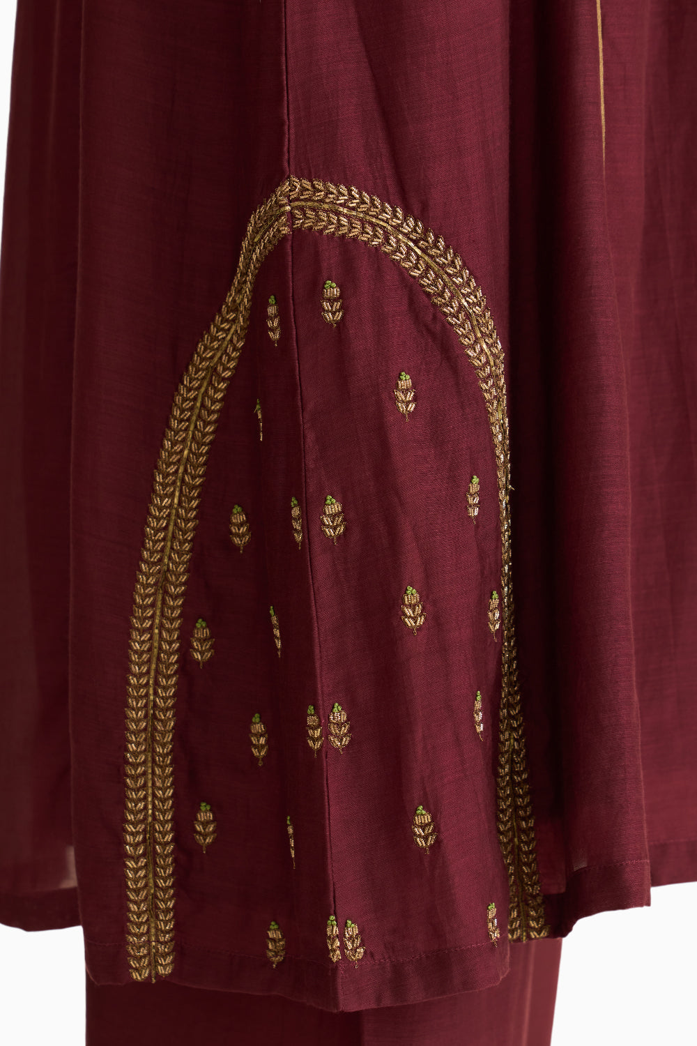 Kumud Deep Wine Kurta Set with Dupatta