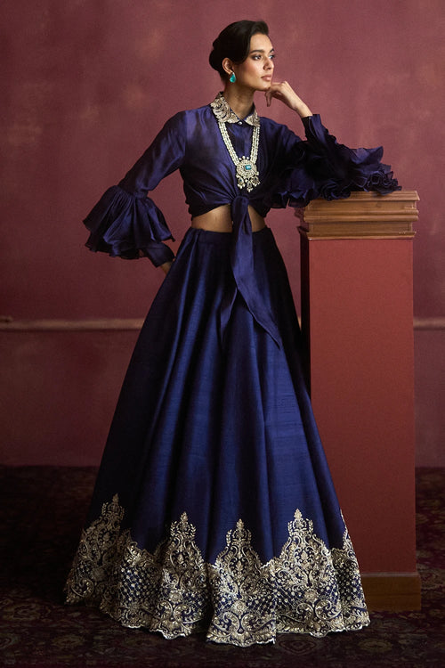 Saryu Purple Lehenga Set