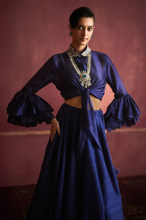 Saryu Purple Lehenga Set