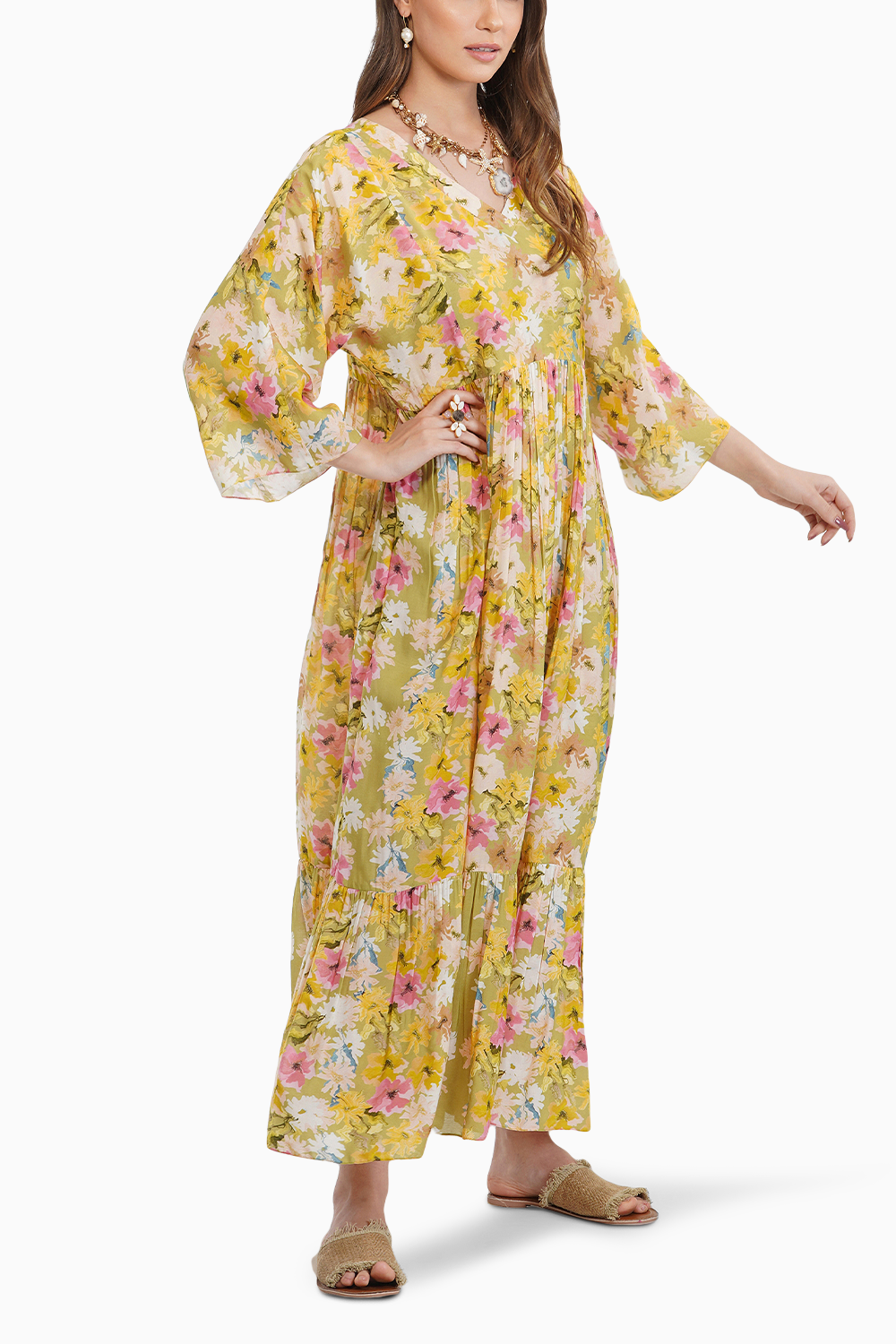 Summer Print Maxi Dress