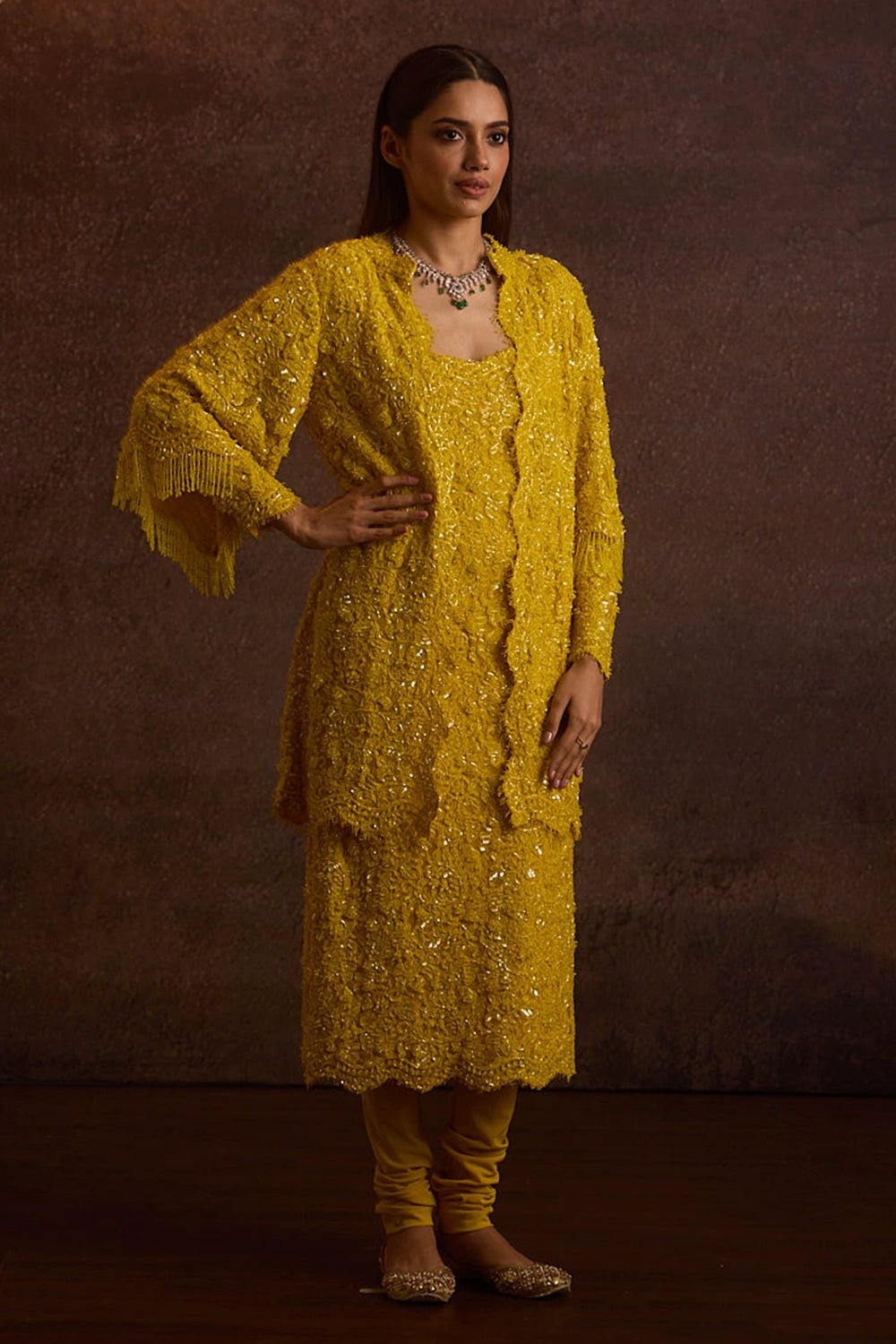 Zahavi Yellow Kurta Set