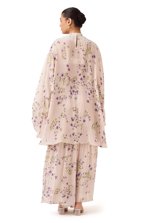 Laven Printed Lavender Pant