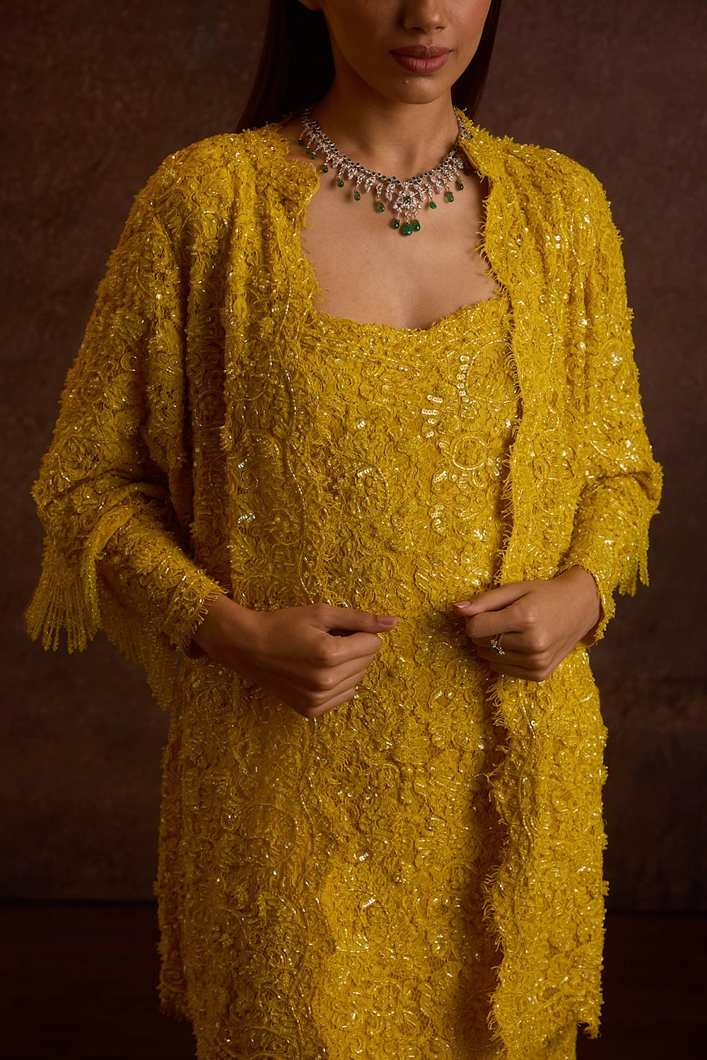 Zahavi Yellow Kurta Set