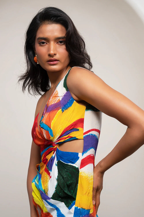 Ruel Draped Mini Dress