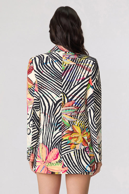 Rebekkah Dense Print Multi Blazer