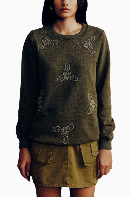 Green Mistletoe Sweatshirt