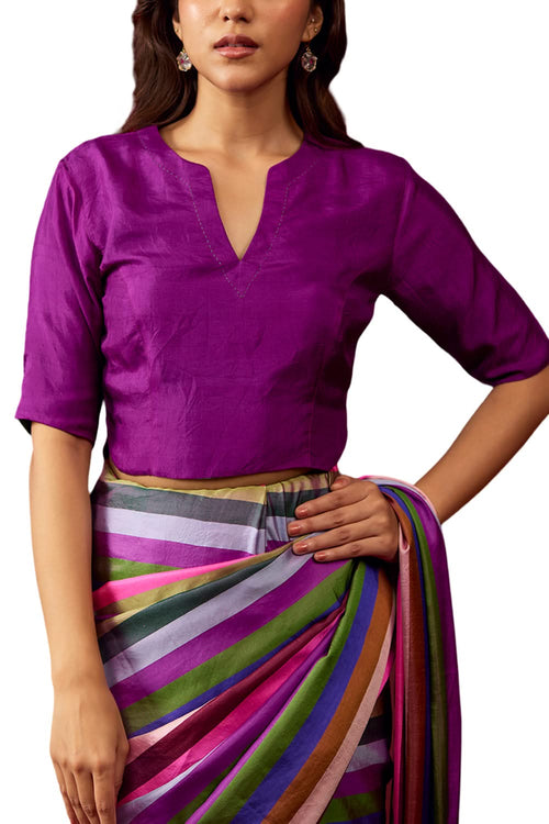 Cheerful Violet Blouse