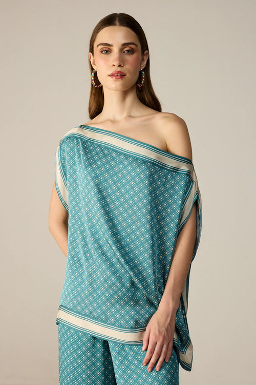 Teal Freya Top