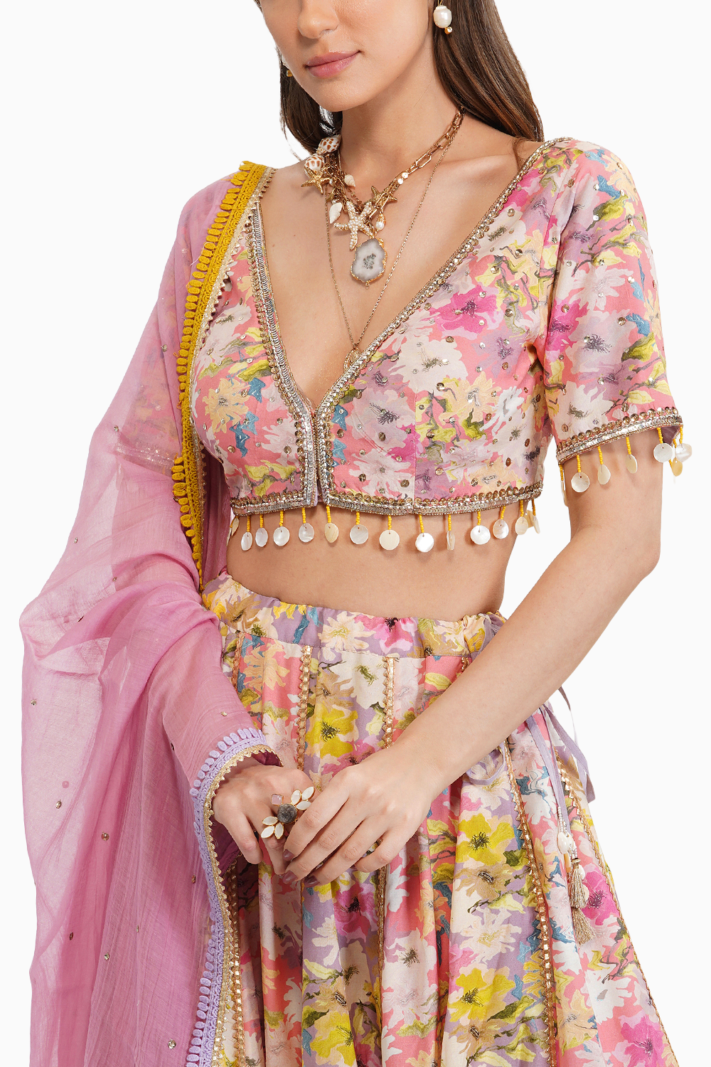 Summer Print Lehenga Set