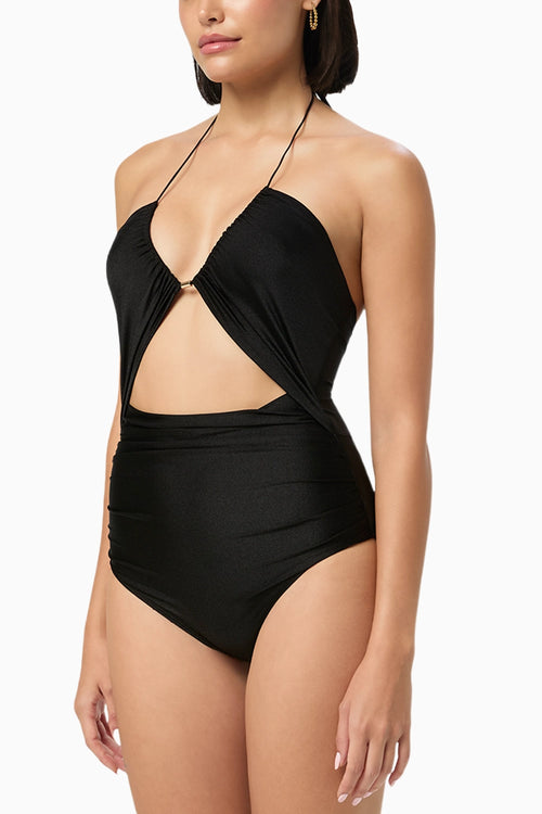 Obsidian Drift One Piece Swimsuit