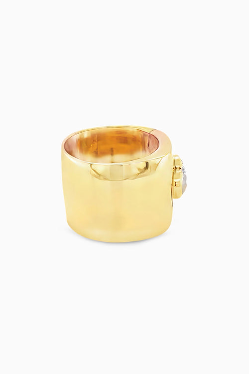 Heart of Gold Statement Ring