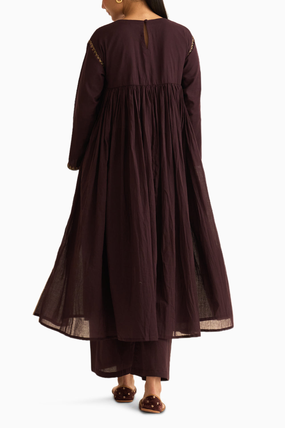 Ruhani Deep Wine Kurta Set