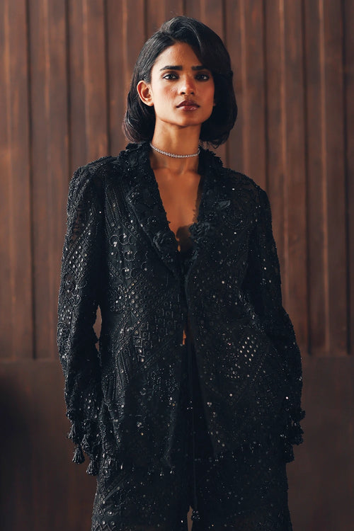 Fasana 3D Black Blazer