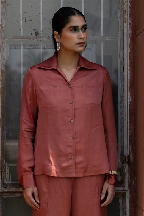 Salmon Pink Comfort Shirt