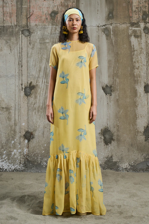 Sunlit Bloom Maxi Dress