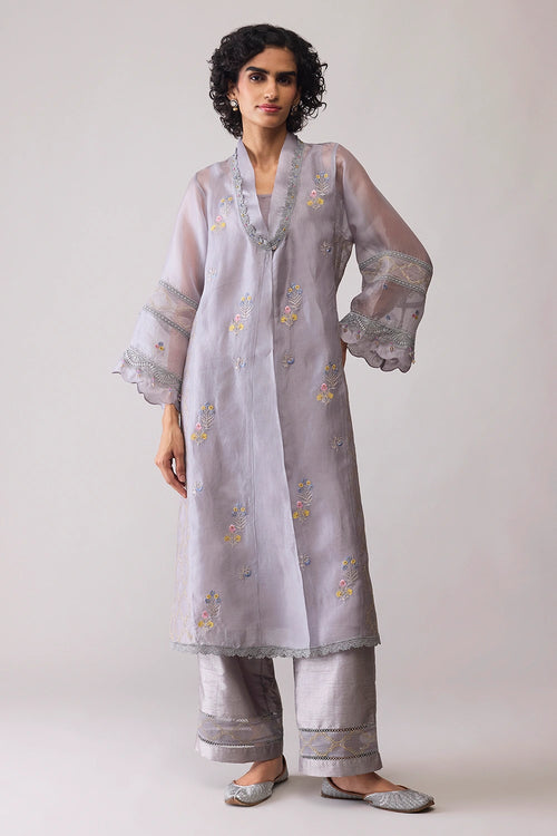 Ambreen Grey Kurta Set