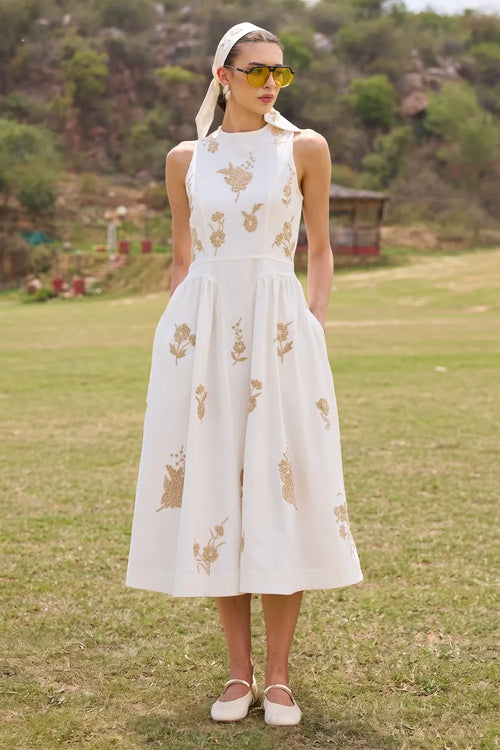 Aveline White Dress