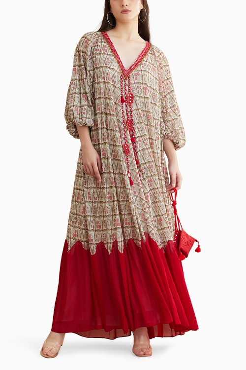 Red Bespoke Maxi Dress