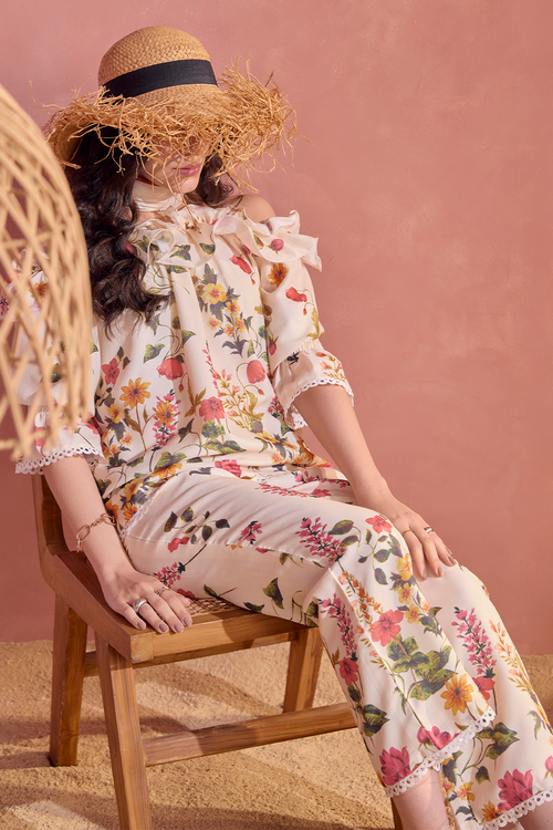 Dainty Off The Shoulder Co-ord Set