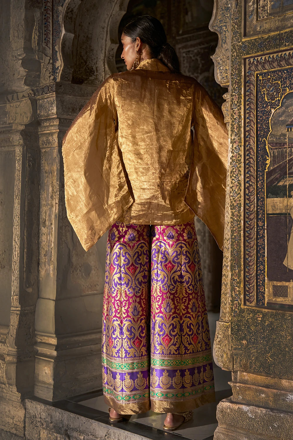Benares Silk Brocade Pant