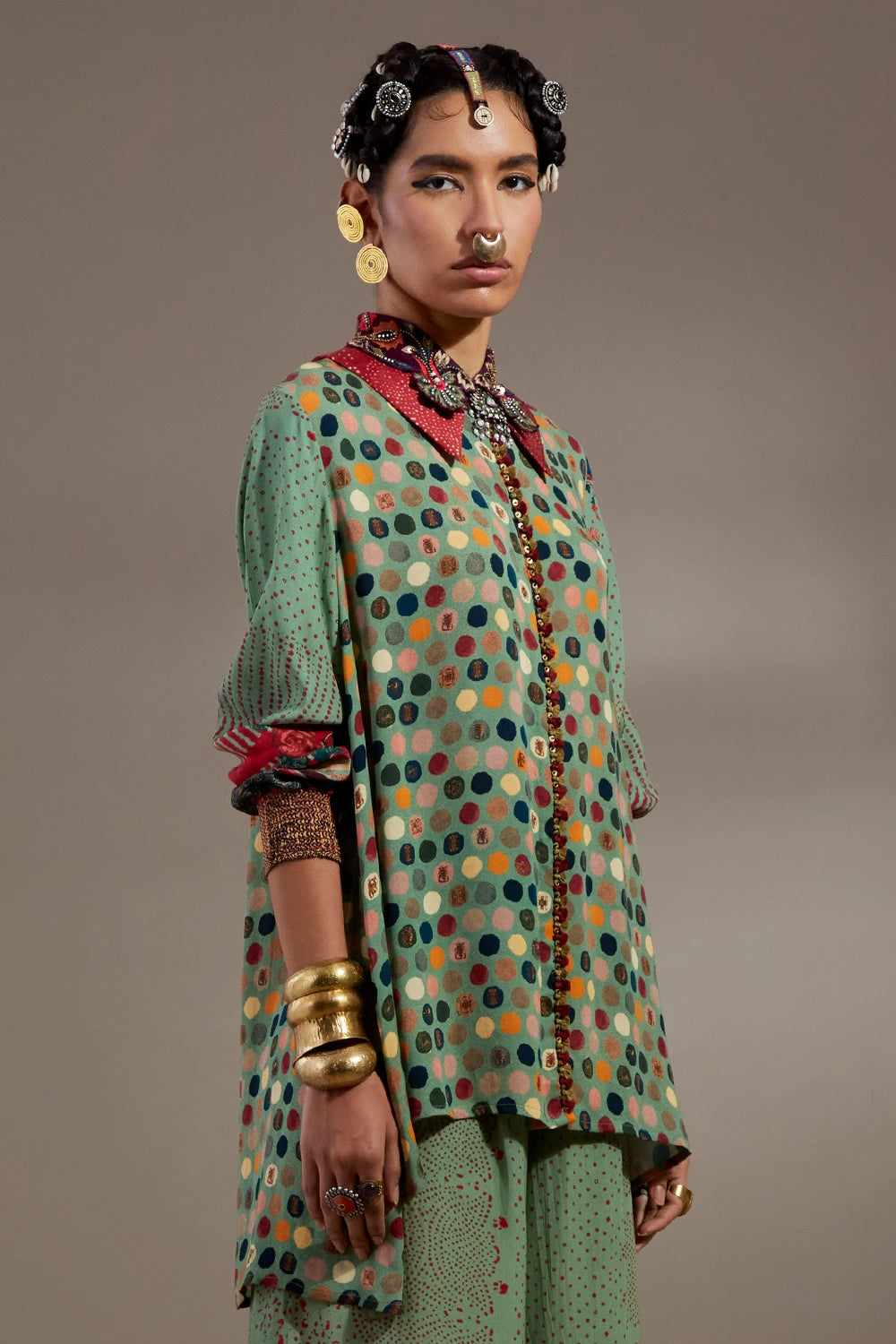 Ash Green Anka Atri Straight Shirt