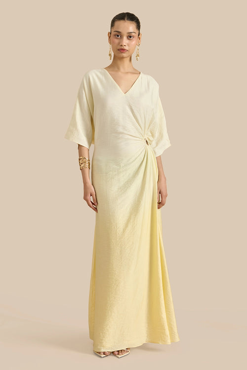 Yellow Mimosa Kaftan