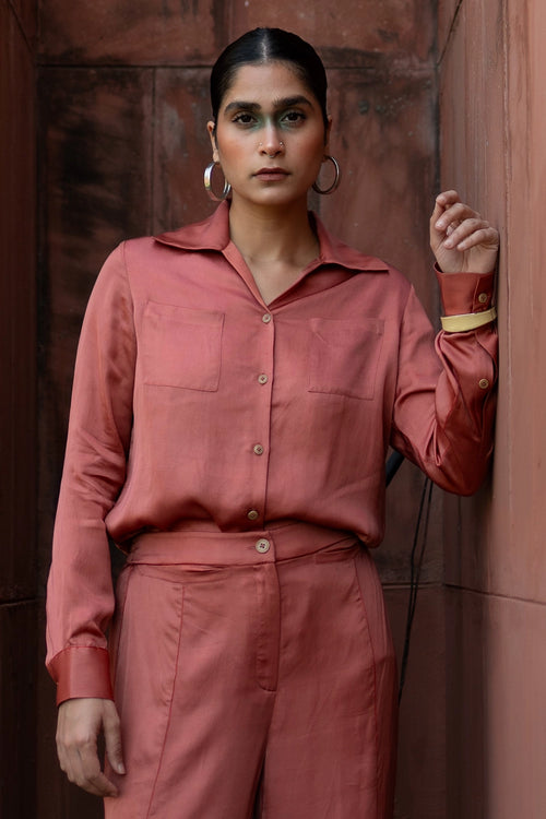 Salmon Pink Comfort Shirt