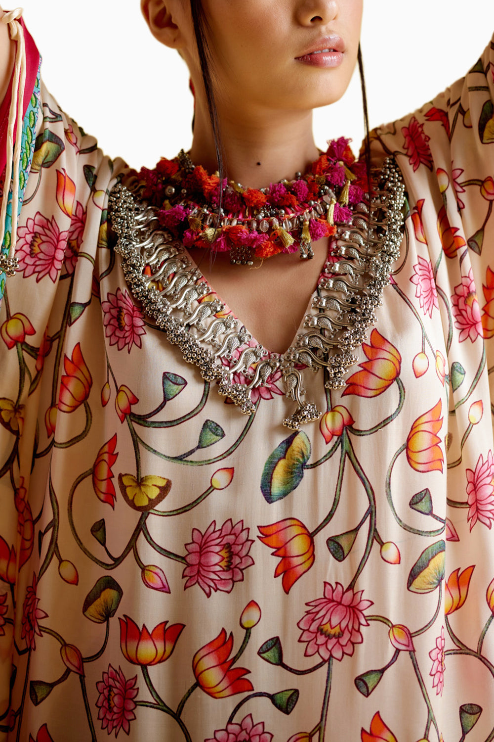 Linus Fushia Printed Kaftan