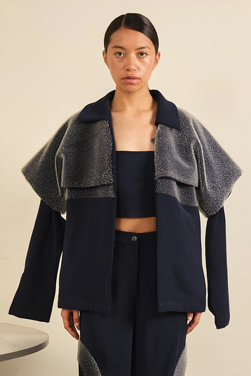 Night Sky Layer Jacket And Lunar Arc Trouser Set