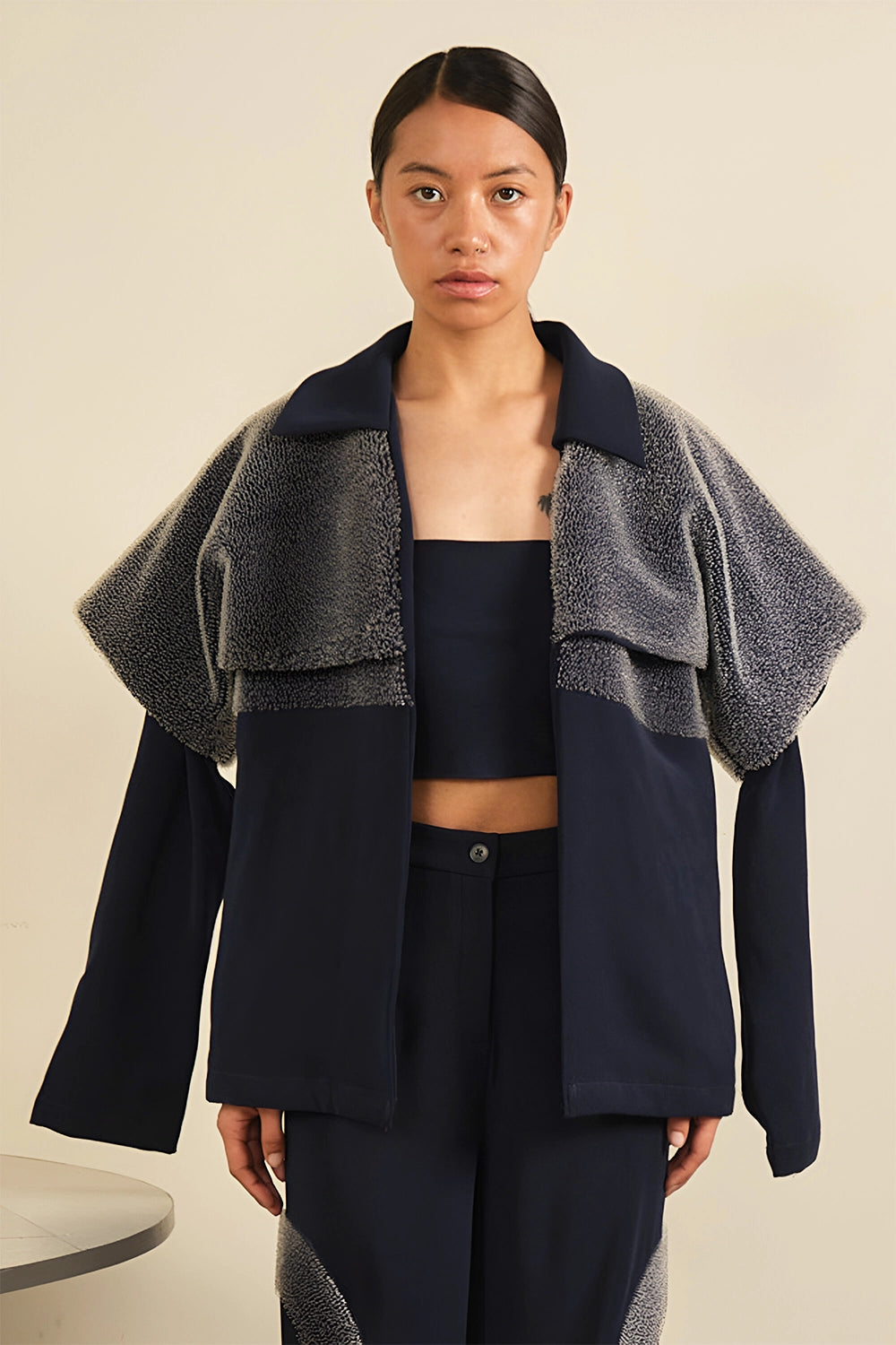 Night Sky Layer Jacket And Lunar Arc Trouser Set
