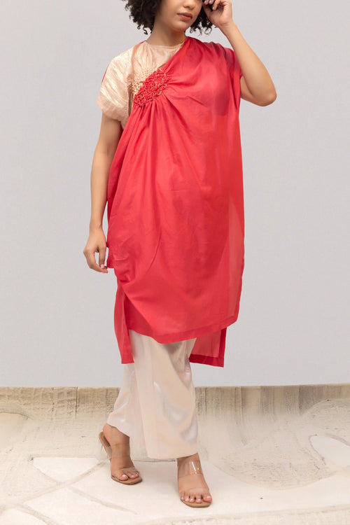 Eeda Varq Coral Cluster Tunic