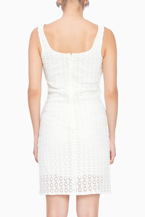 White Picante Dress