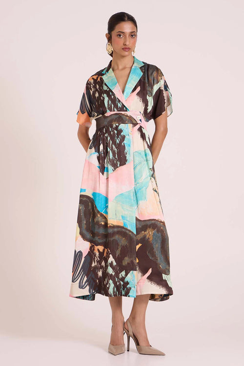 Chione A-Line Midi Dress