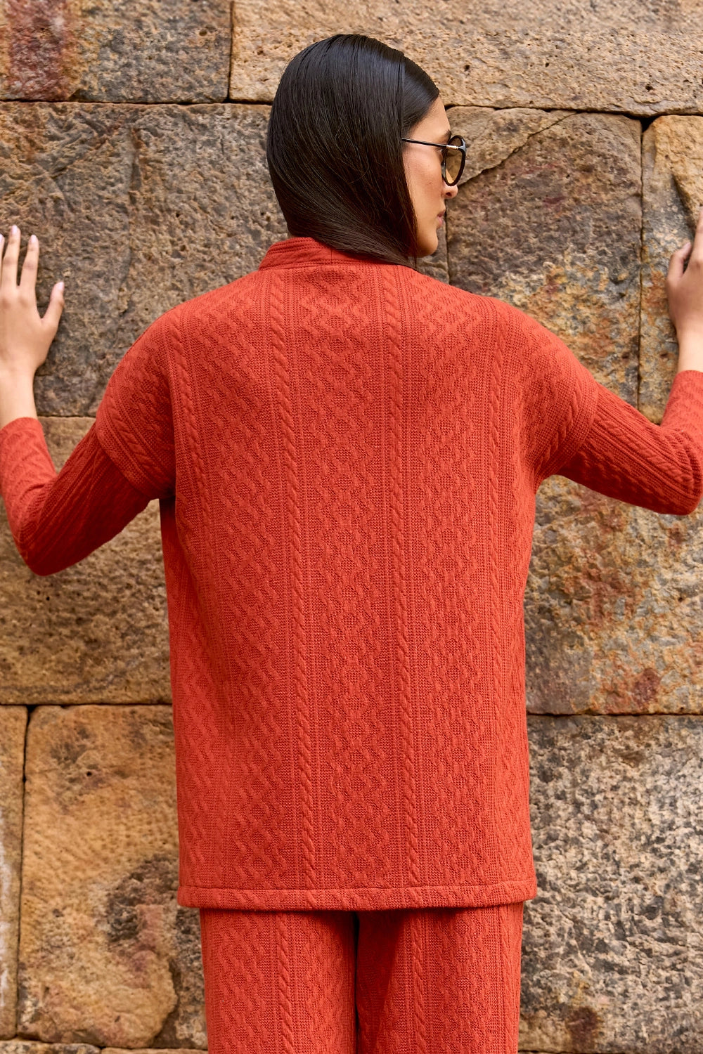 Rust Knit Top