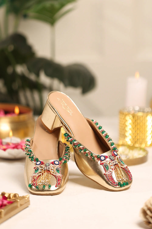 Mayurakshi Mule Heels