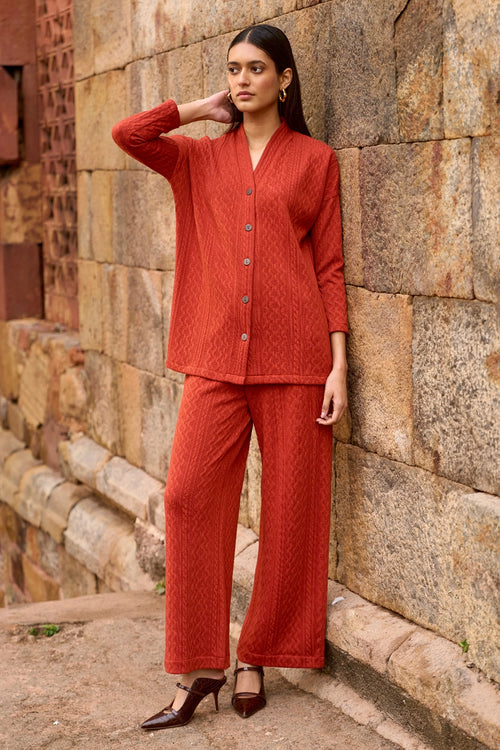 Rust Knit Set