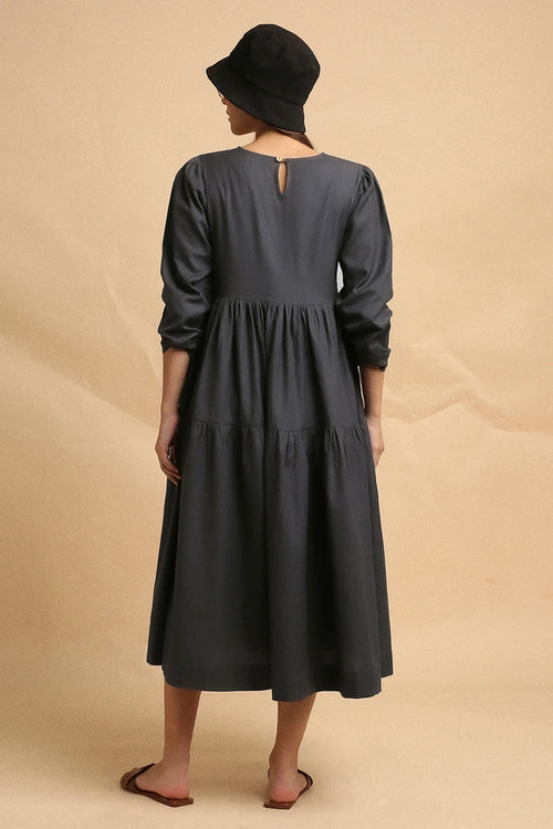 Ash Gray Rib Vasara Dress