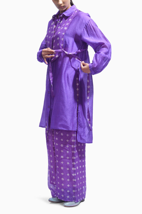 Violet Geometry Co-ord Set