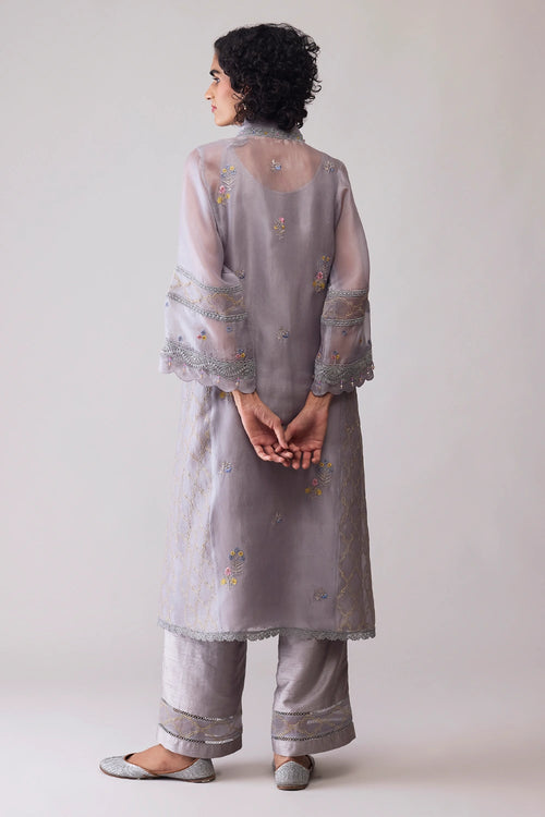 Ambreen Grey Kurta Set
