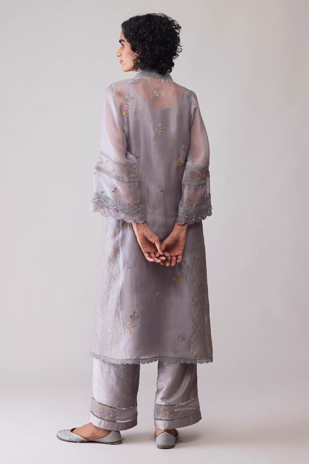 Ambreen Grey Kurta Set
