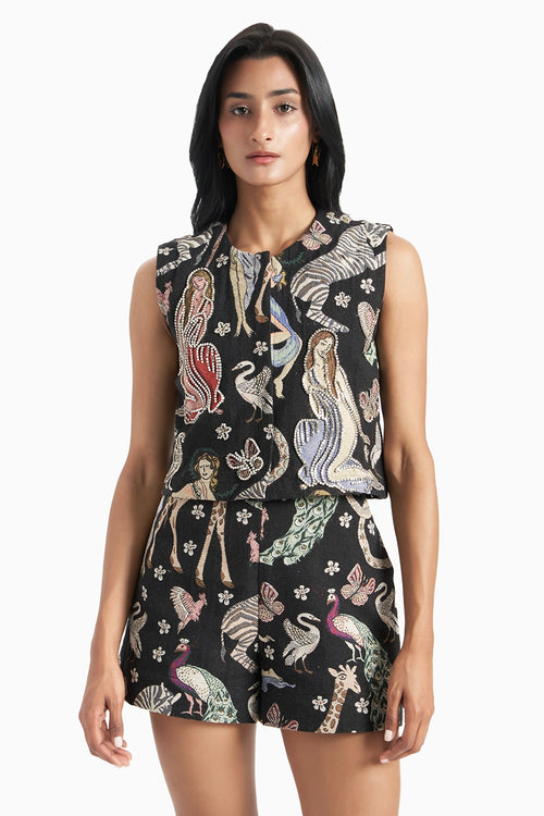 Animal Jungle Crop Jacket