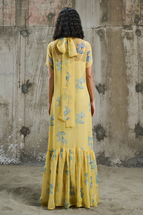 Sunlit Bloom Maxi Dress