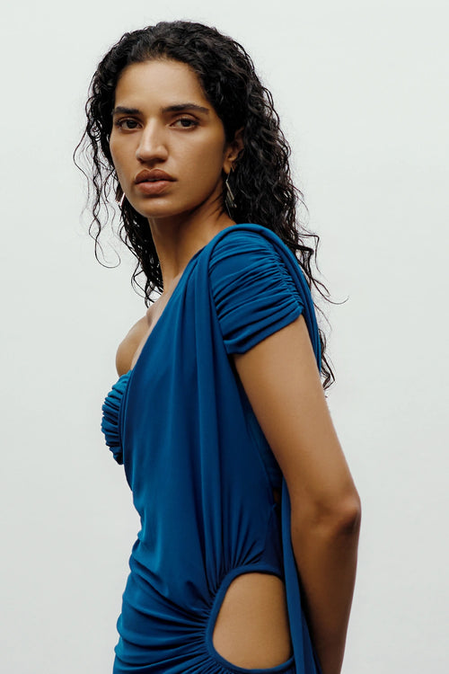 Teal Feona Blouse