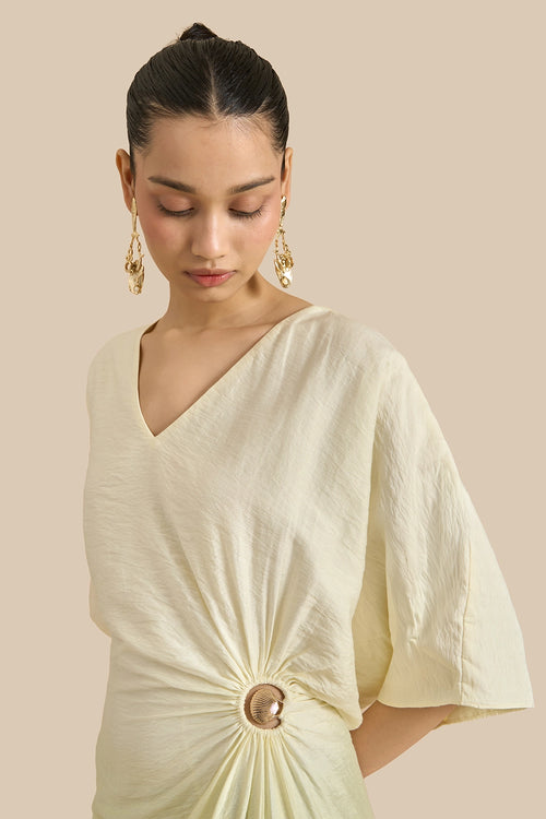 Yellow Mimosa Kaftan