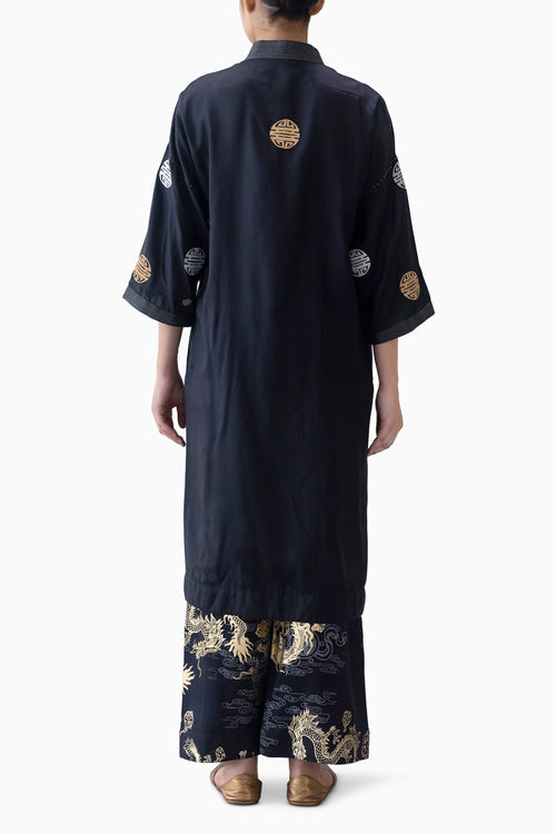 Black Daido Kaftan