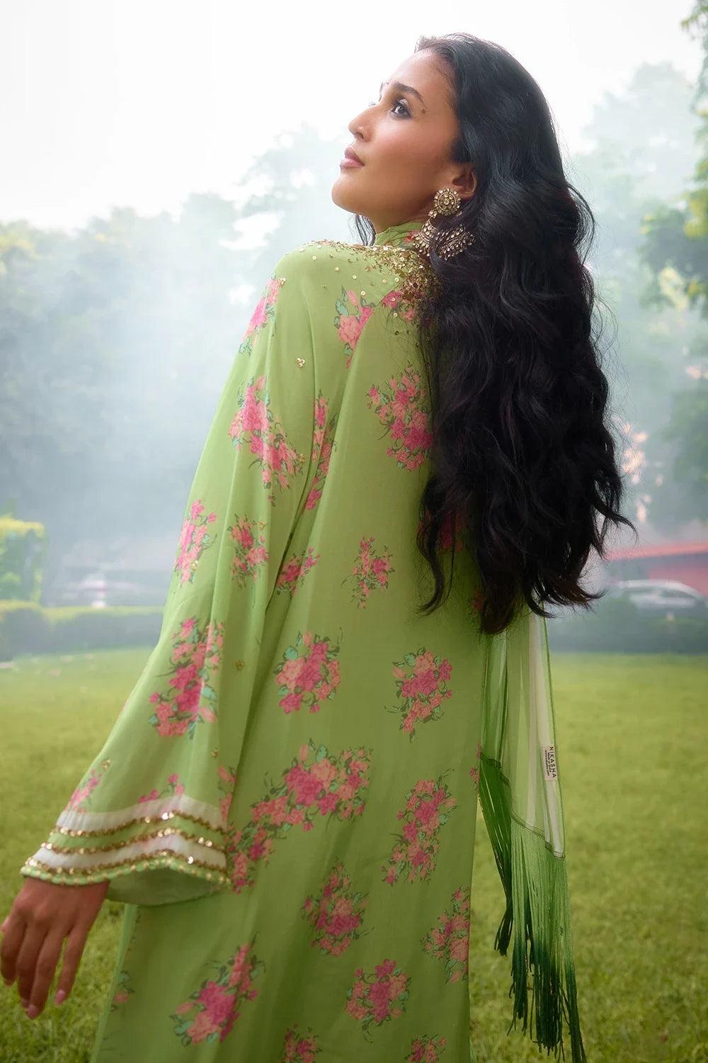 Dilkush Green Kurta Sharara Set