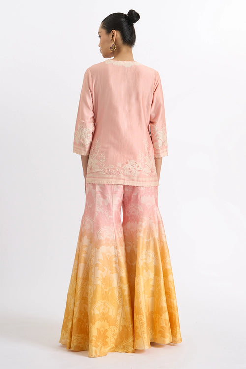Gilded Dusk Sharara Set