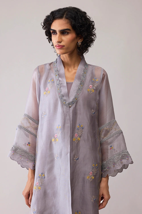 Ambreen Grey Kurta Set