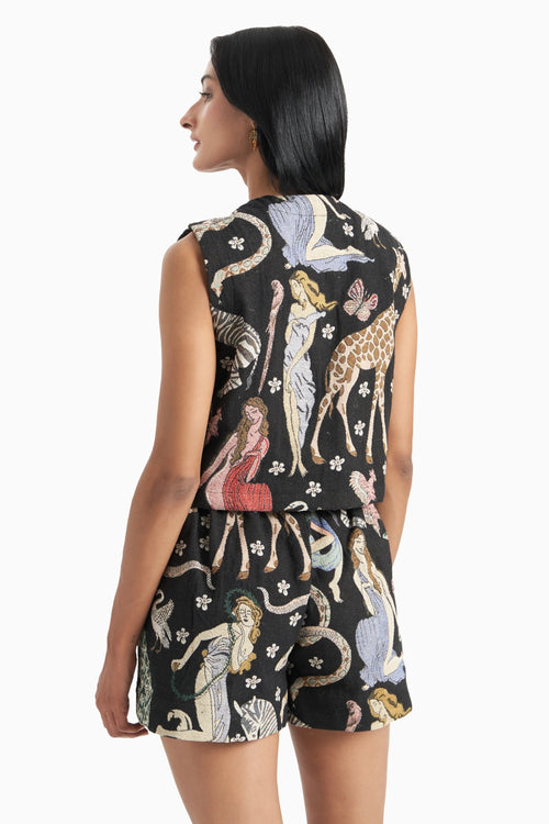 Animal Jungle Crop Jacket