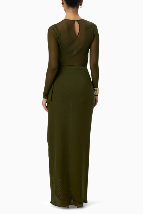 Dune Mesh Kelp Green Dress